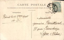 CPA Reims Eglise Saint Remi Grand Portail 