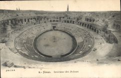 CPA Nimes Interieur des Arenes 