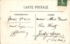 CPA Tours Entree de l'Avenue de Grammont et Statue de Balzac 