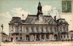 CPA Tours I et L Le Nouvel Hotel de Ville 