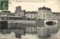 CPA Rennes Le Pont Neuf confluent de l'Ille et de la Vilaine 