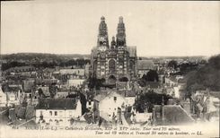 CPA Tours L et L Cathedrale St Galien XII et XVI siecles 