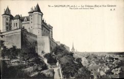 CPA Saumur M et L Le Chateau Est et Vue Generale 