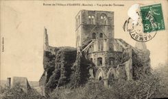 CPA Ruines de l'Abbaye d'Hambye Manche Vue prise des Terrasses 