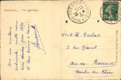 CPA Bonne Annee Strasbourg