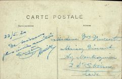 CPA Soissons La Rue St Christophe Militaria