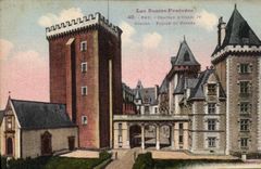 CPA Pau Chateau d Henri IV Donjon Facade St Entree 