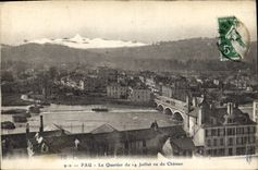 CPA Pau Le Quartier du 14 Juillet vu du Chateau 