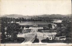 CPA Pau La Gare et le Funiculaire 