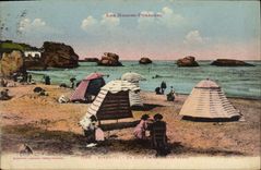 CPA Biarritz Un Coin de la Grande Plage 