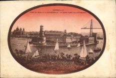 CPA Marseille Fort St Jean et la Cathedrale 