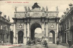 CPA Nancy Arc de Triomphe Rue Here 