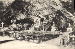 CPA La Sainte Baume Interieur de la Grotte 