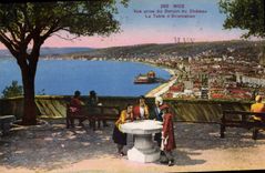 CPA Nice Vue prise du Donjon du Chateau La Table d'Orientation 