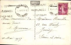 CPA Nice Vue prise du Donjon du Chateau La Table d'Orientation 