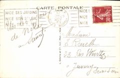 CPA Nice Baie des Anges entre les Fleurs Folklore