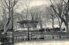 CPA Grenoble Le jardin de Ville et les forts 
