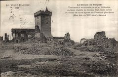 CPA Velay Illustre Le Donjon de Polignac Tour carree a machicoulis 