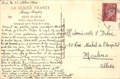 CPA Cote d'Azur Nice Alpes Maritimes Crepuscule sur le Palais de la Jetee 