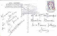 CPA Lourdes La Basilique et la Vierge Couronne 