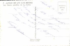 CPA Autour des Lits Clos Bretons Les Heures paisibles de la Veillee Folklore