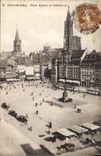 CPA Strasbourg Place Kleber et Cathedrale 