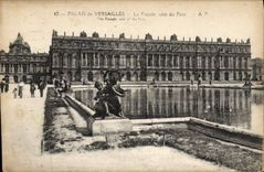 CPA Palais de Versailles La Facade cote du Parc 