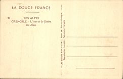 CPA Les Alpes Grenoble L'Isere et la Chaine des Alpes 