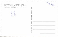 CPA Le Vigan des Cevennes Gard Le Vieux Pont classe monument historique