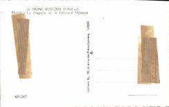 CPA Le Mont Ventoux La chapelle et le Batiment Militaire 