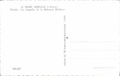 CPA Le Mont Ventoux La chapelle et le Batiment Militaire 