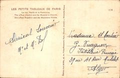CPA Les Petits Tableaux de Paris La rue Royale et la Madeleine 
