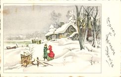 CPA Bonne et Heureuse Annee 