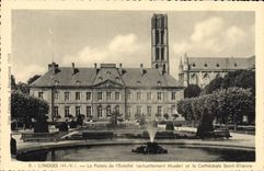 CPA Limoges HV Le Palais de l'Eveche et la Cathedrale Saint Etienne 