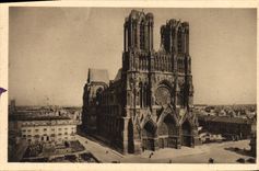 CPA Reims Marne La Cathedrale 