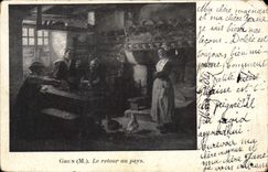 CPA Grun Le retour au pays 