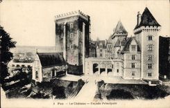 CPA Pau Le Chateau Facade Principale 