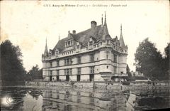 CPA Azay le Rideau I et L Le Chateau Facade sud 