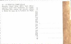 CPA Le Pont du Gard Gard Aqueduc romain construit avant l'ere chretienne sur l'ordre d'Agrippa