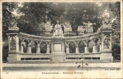 CPA Valenciennes Monument Froissart 