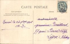 CPA Douai Porte de Valenciennes Vue Interieure
