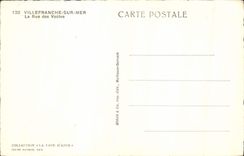 CPA Villefranche sur Mer La Rue des Voutes 