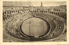 CPA Nimes Interieur des Arenes romaines 
