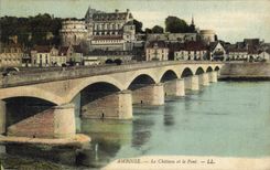 CPA Amboise Le Chateau et le Pont 