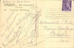 CPA Paris en Flannant Le Pantheon 