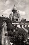 CPA Paris et ses Merveilles Basilique du Sacre Coeur de Montmartre et le funiculaire 