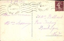 CPA Menton Promenade du Midi Ane Mule