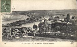 CPA Le Treport Vue generale prise des Falaises 