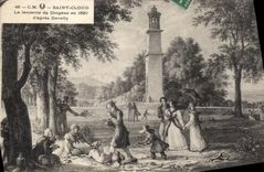 CPA Saint Cloud La lanterne de Diogene en 1820 d'apres Develly 