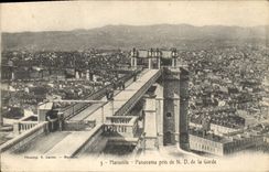 CPA Marseille Panorama pris de ND de la Garde 